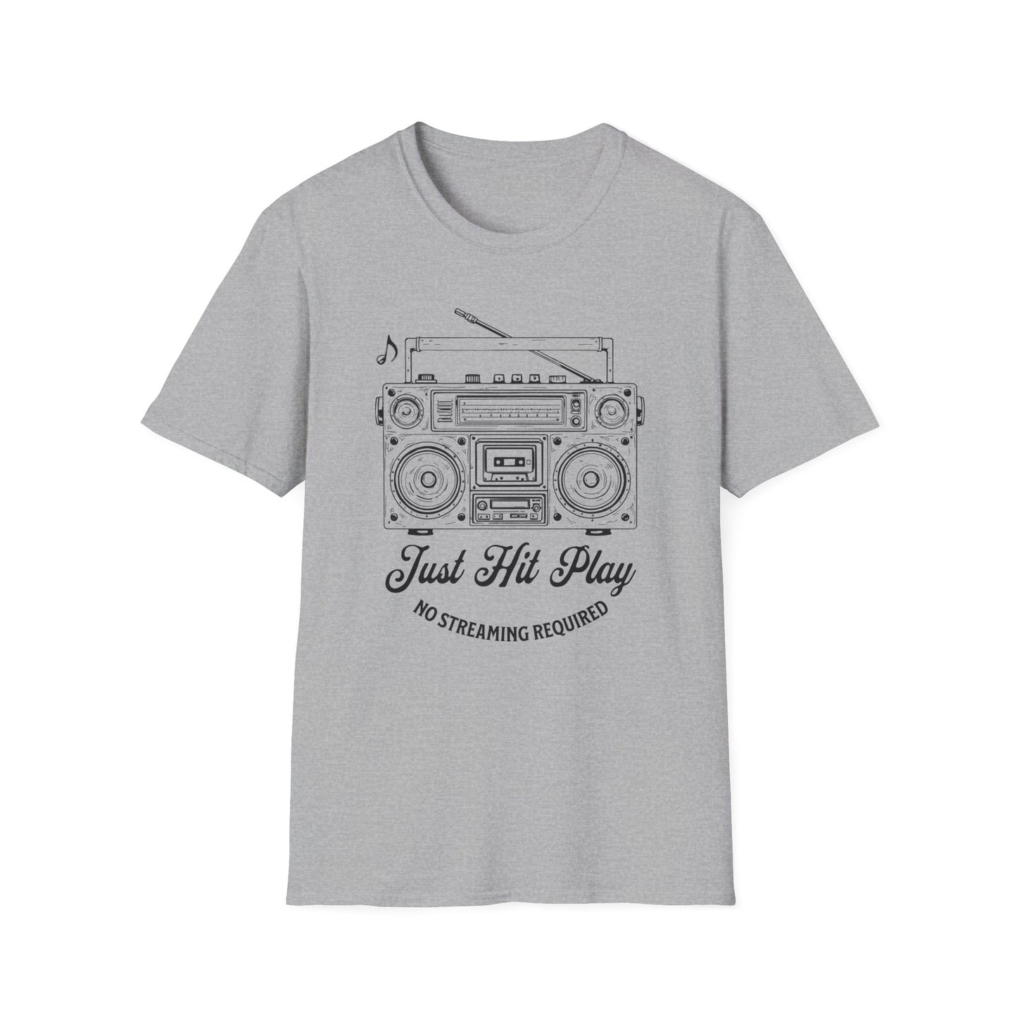 Just Hit Play Boombox Tee