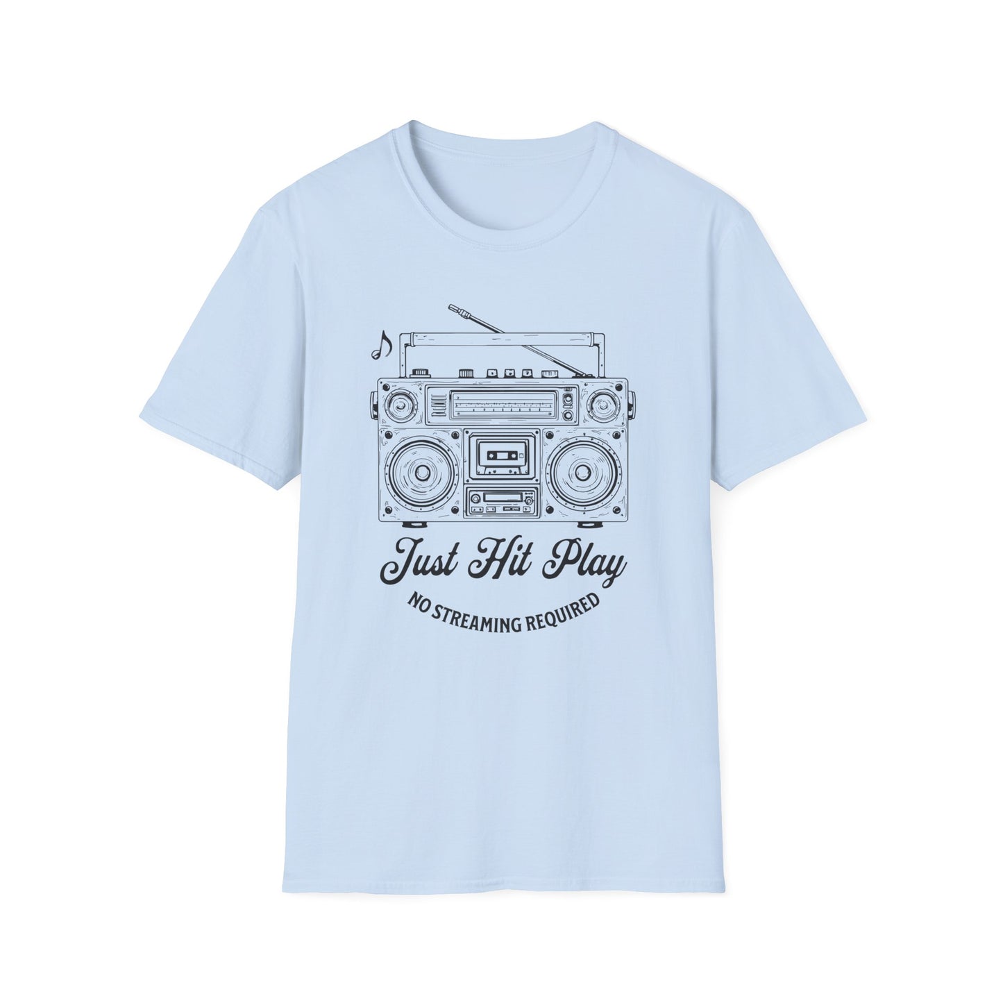 Just Hit Play Boombox Tee