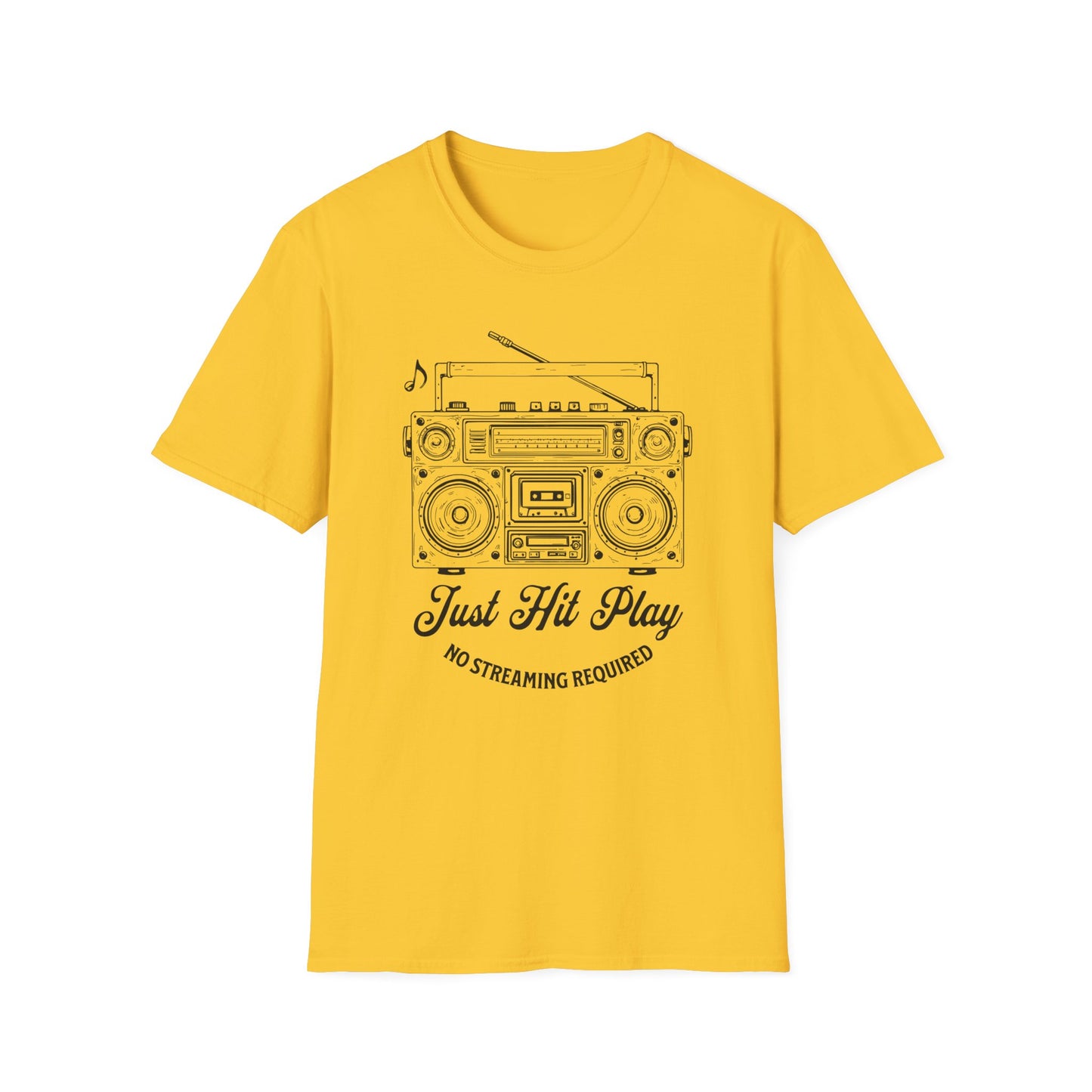 Just Hit Play Boombox Tee