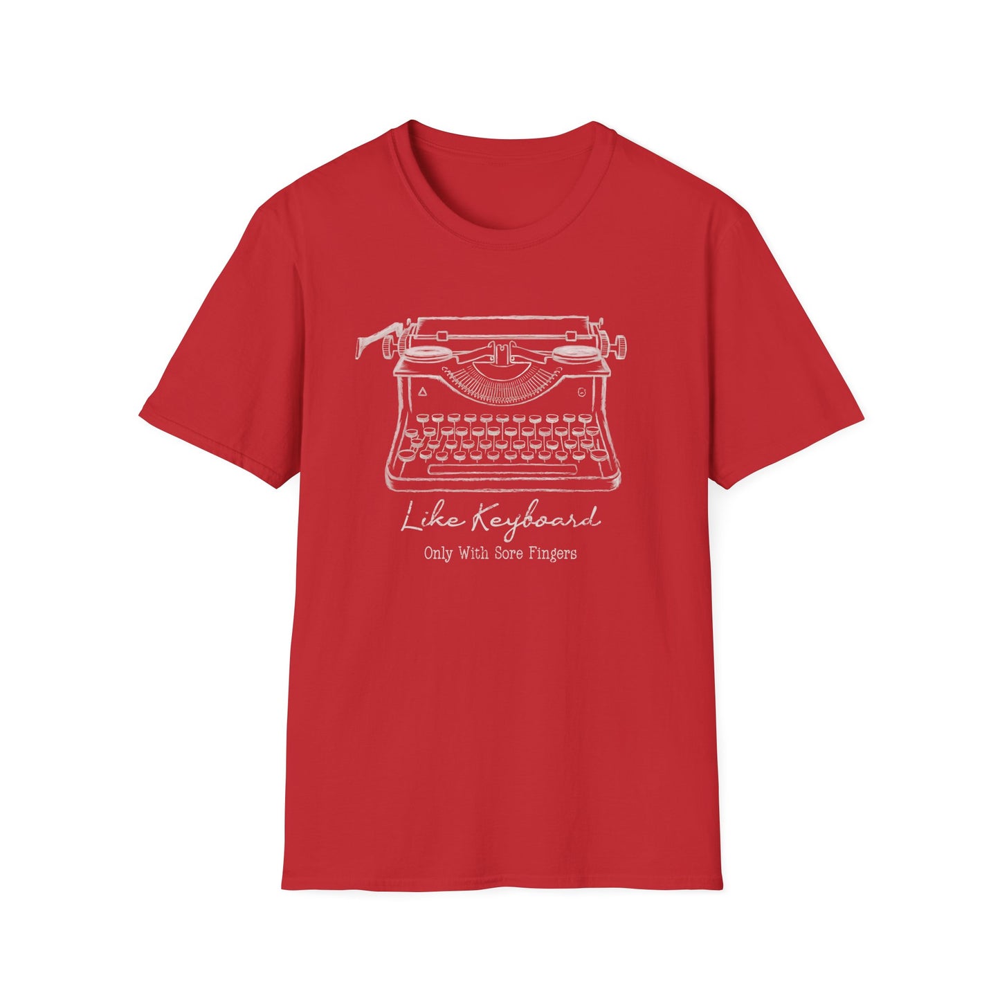 With Sore Fingers Typewriter Tee