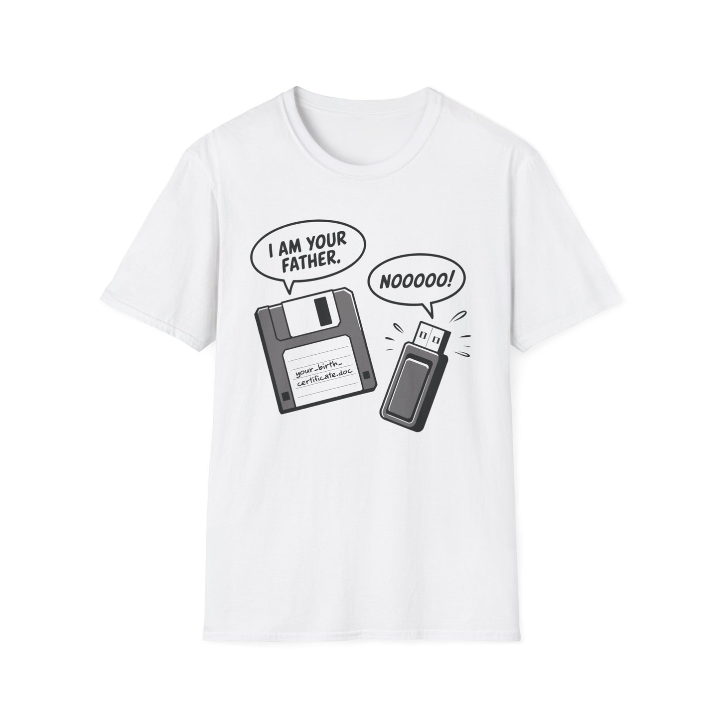 I Am Your Father Floppy - USB Tee