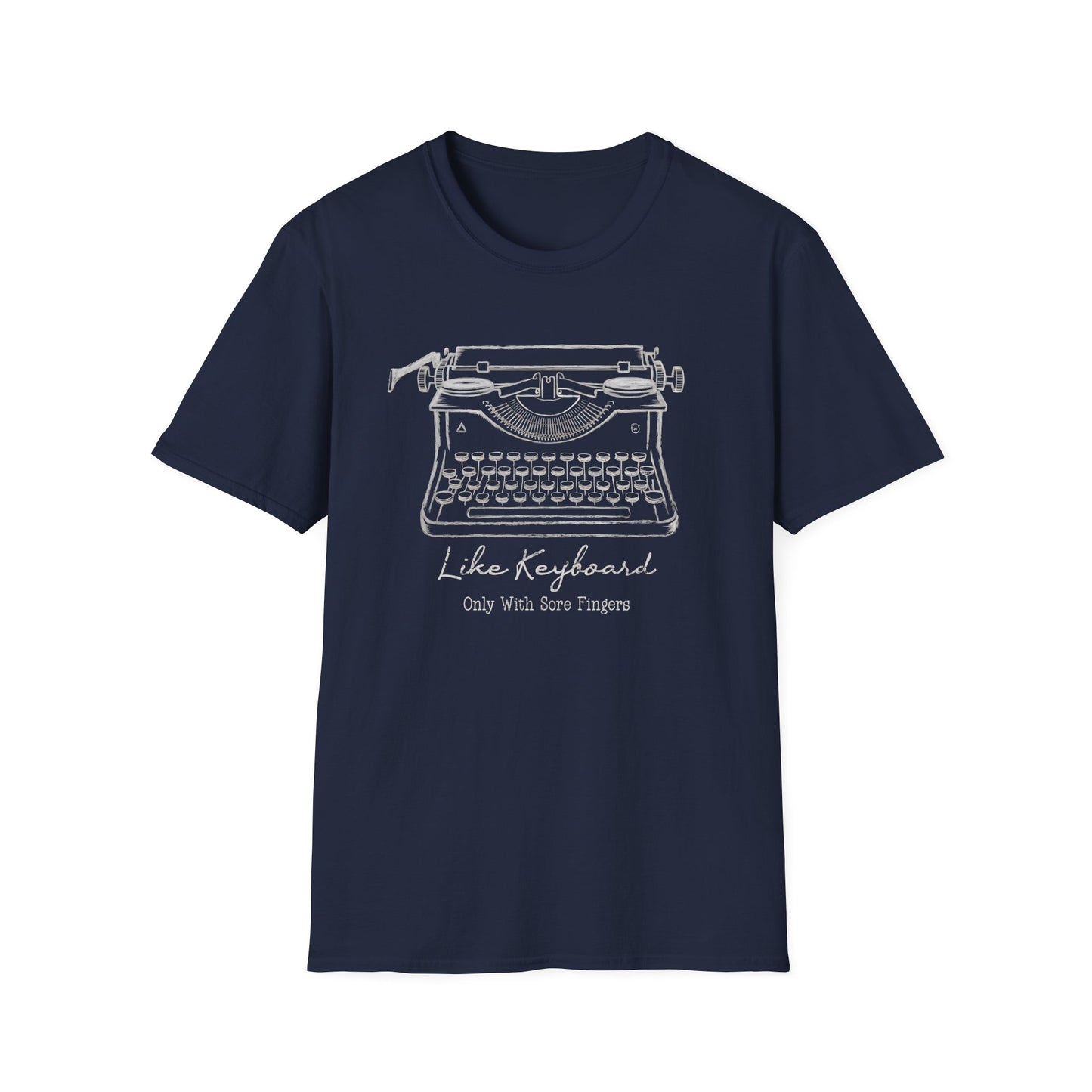 With Sore Fingers Typewriter Tee