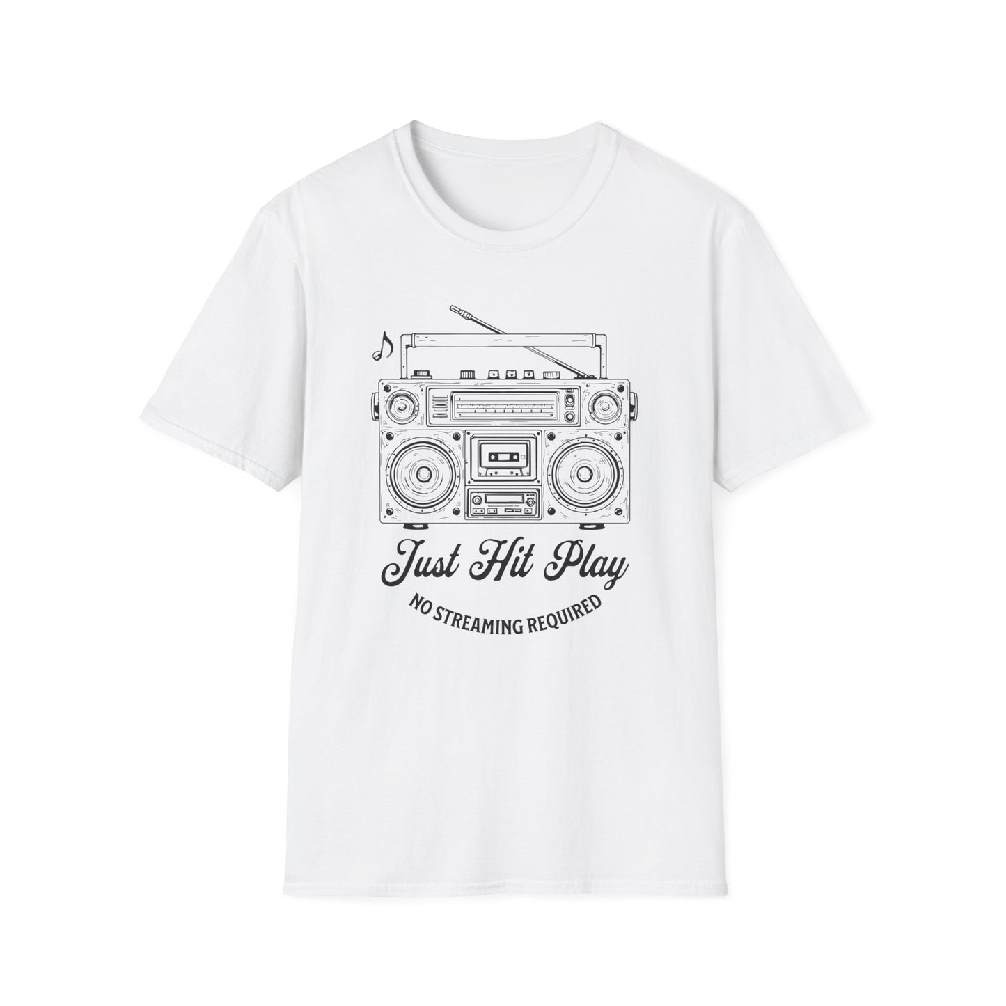 Just Hit Play Boombox Tee