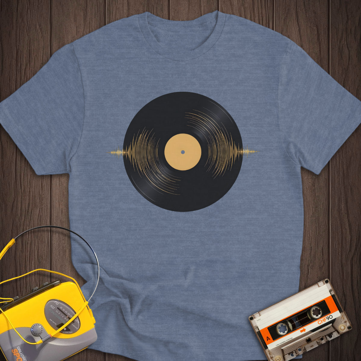 Vinyl Sound Wave Tee