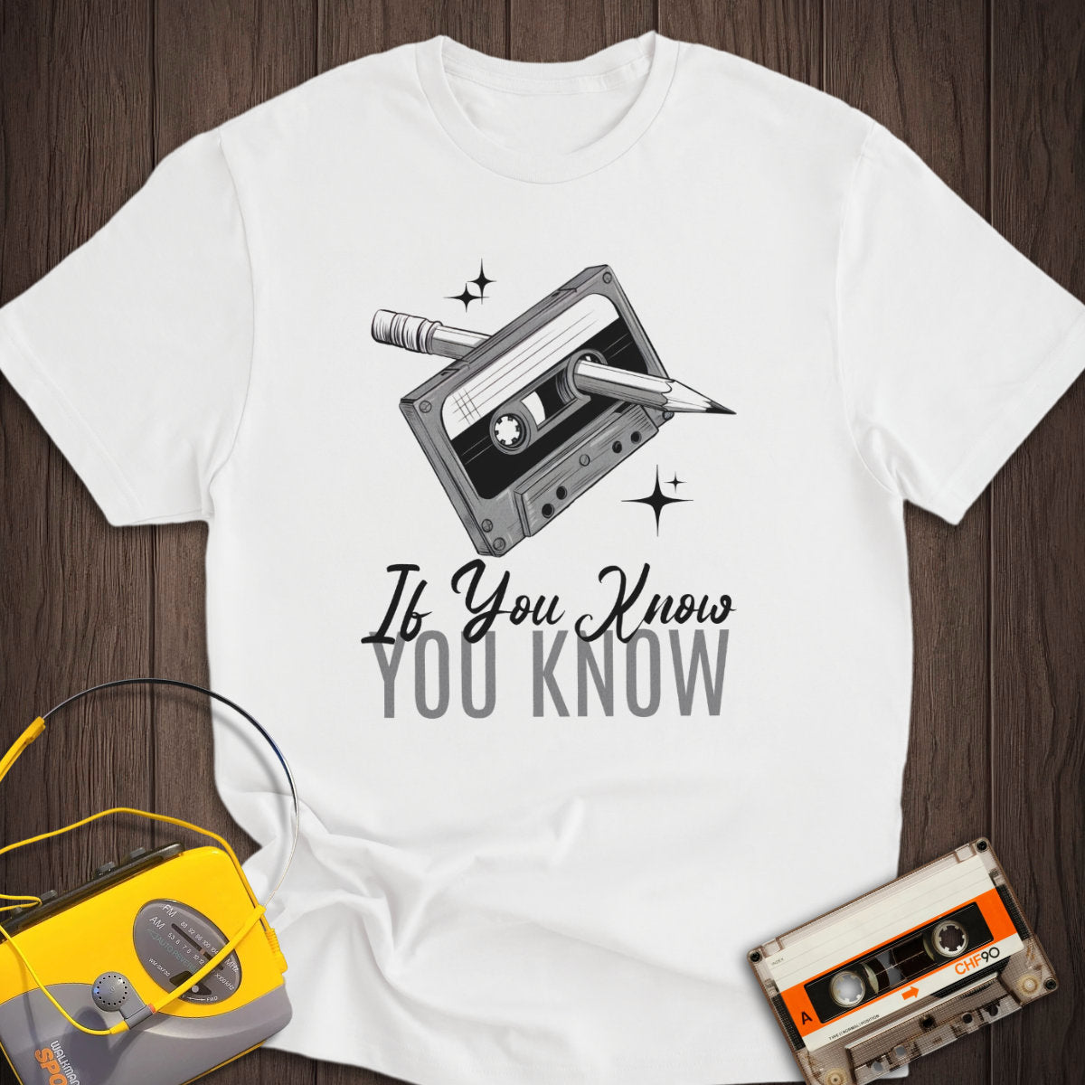 If You Know Cassette And Pencil Tee