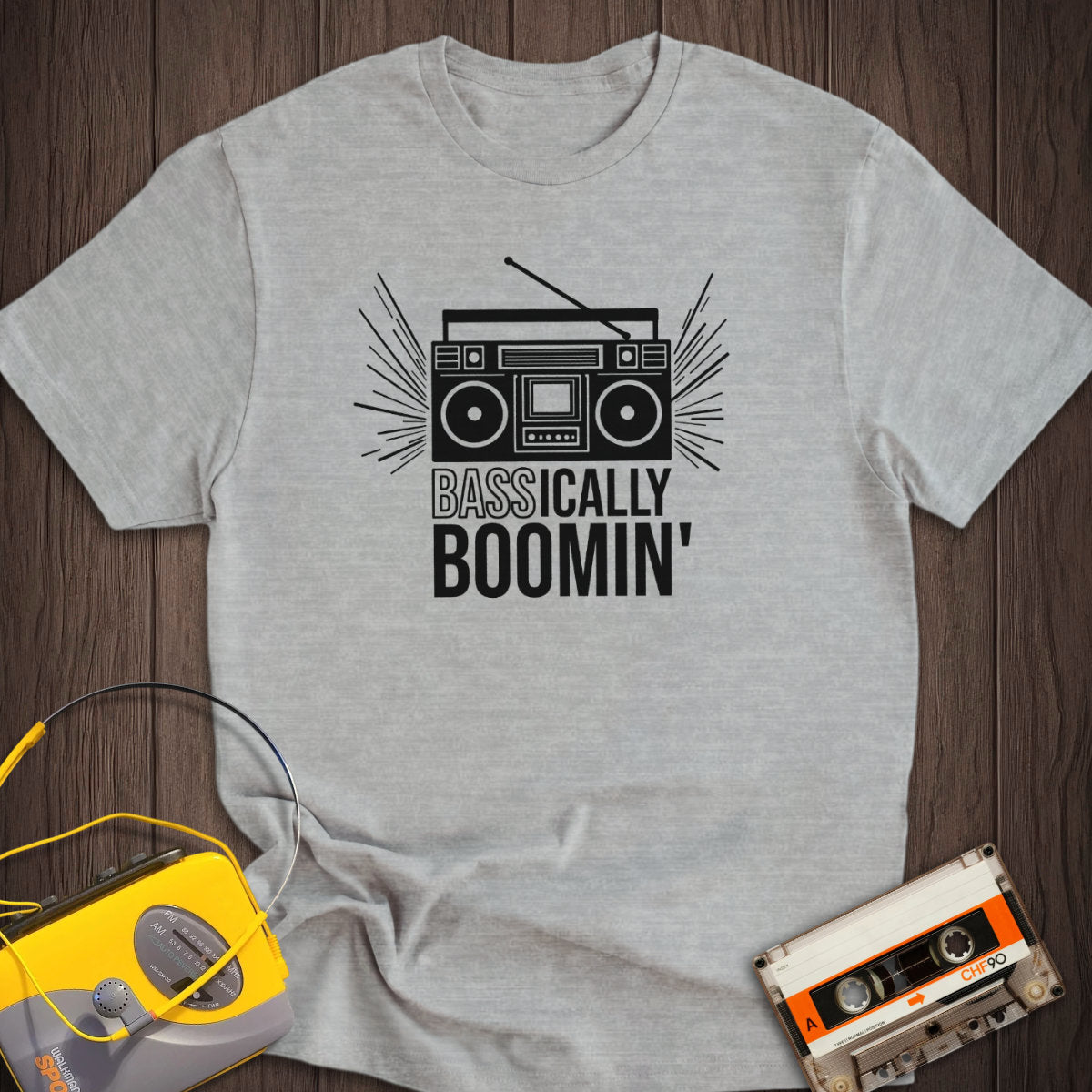 Bass-ically Boomin' Boombox Tee