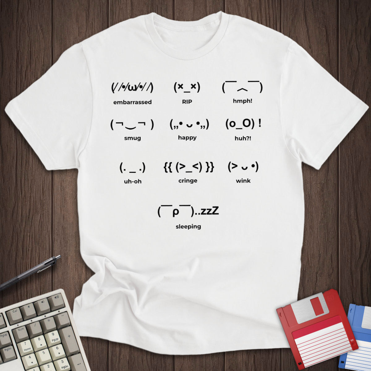 Japanese Emoticons Tee
