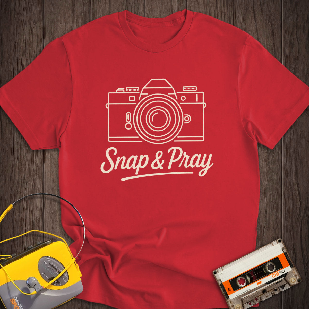 Snap & Pray Film Camera Tee