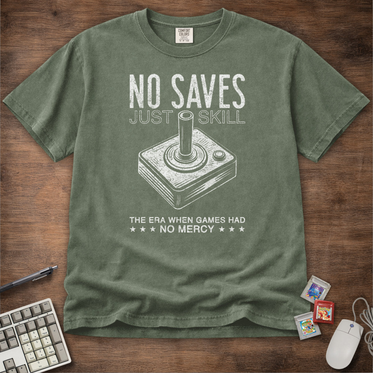 No Saves Just Skill Game Tee