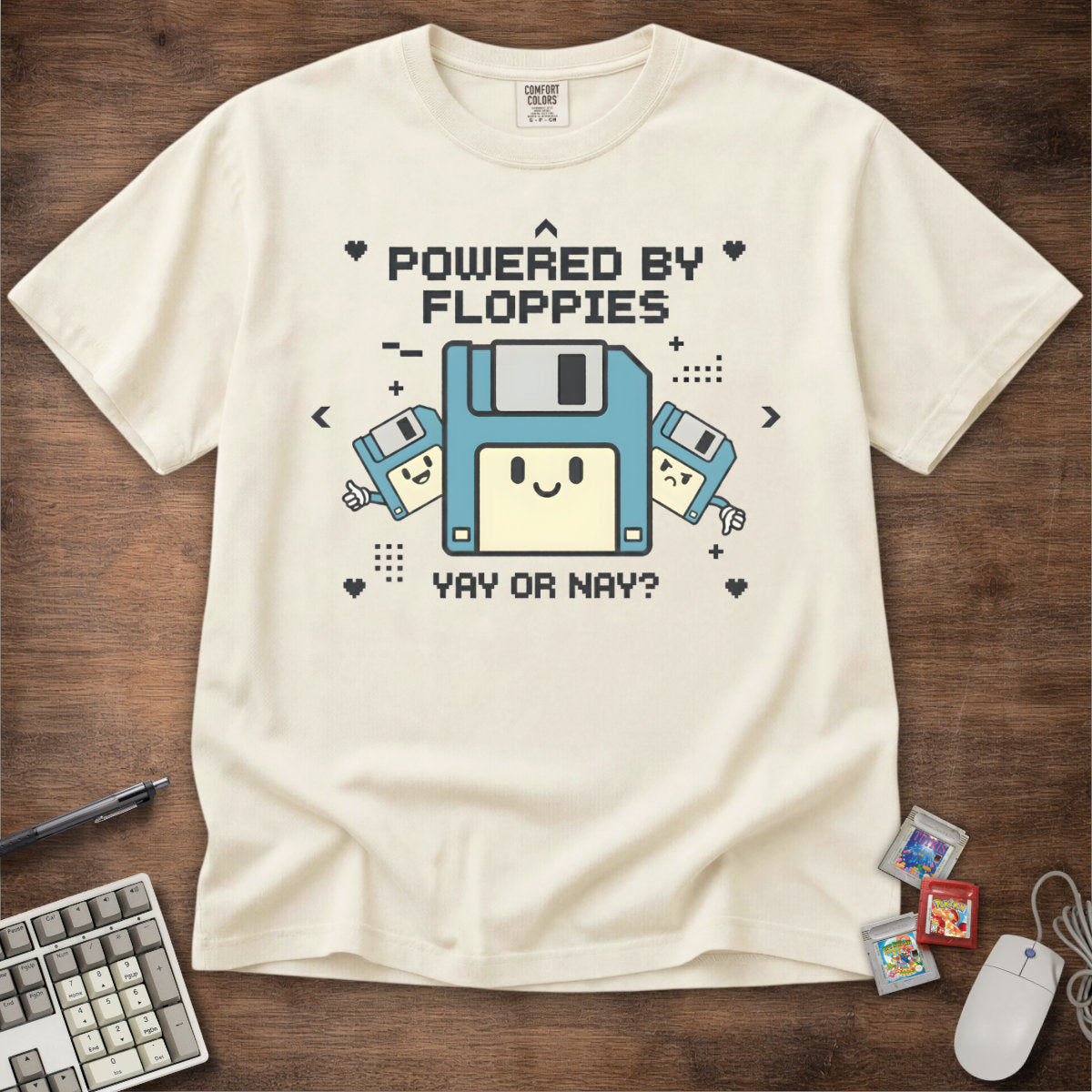 Powered By Floppies Tee