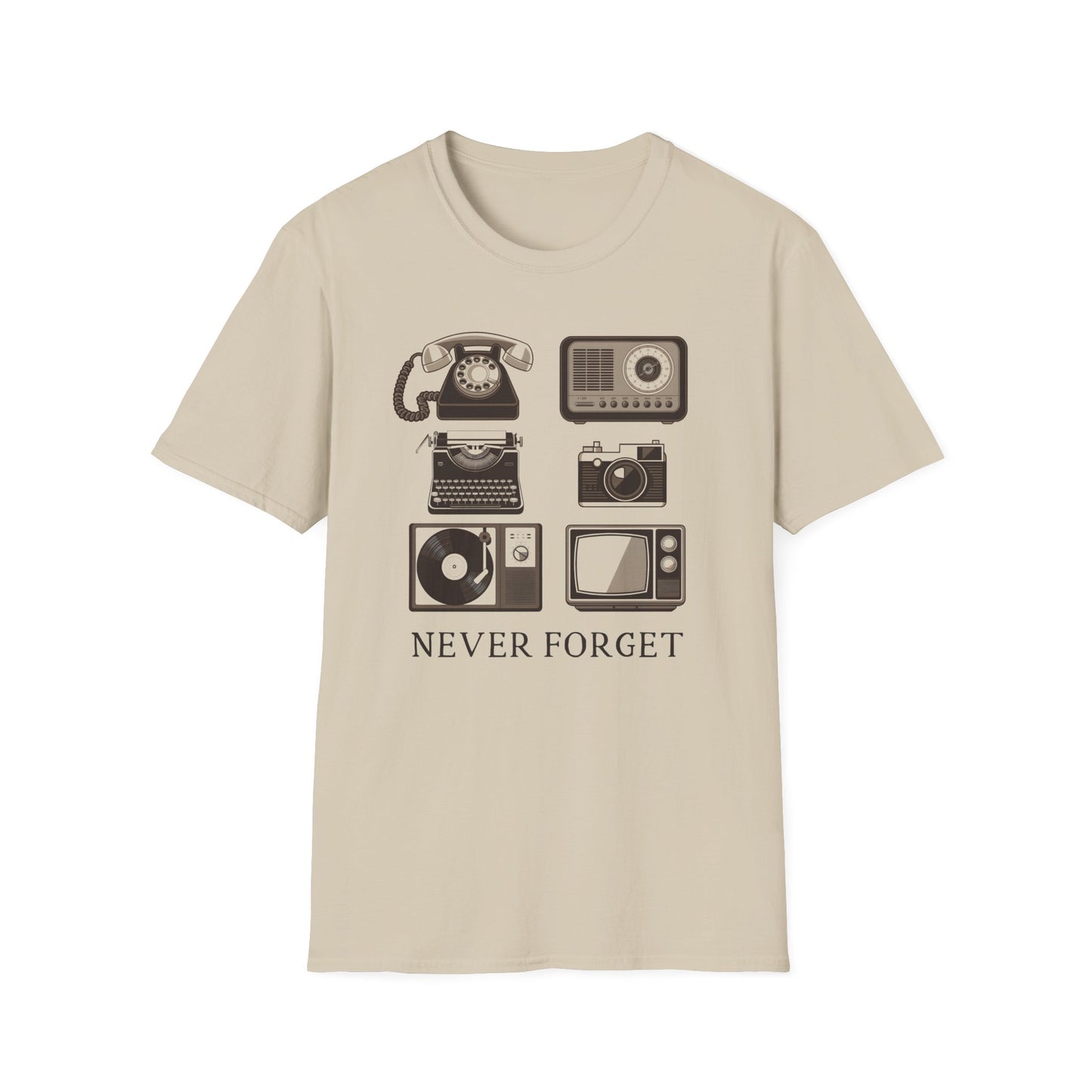Never Forget Old Tech Tee
