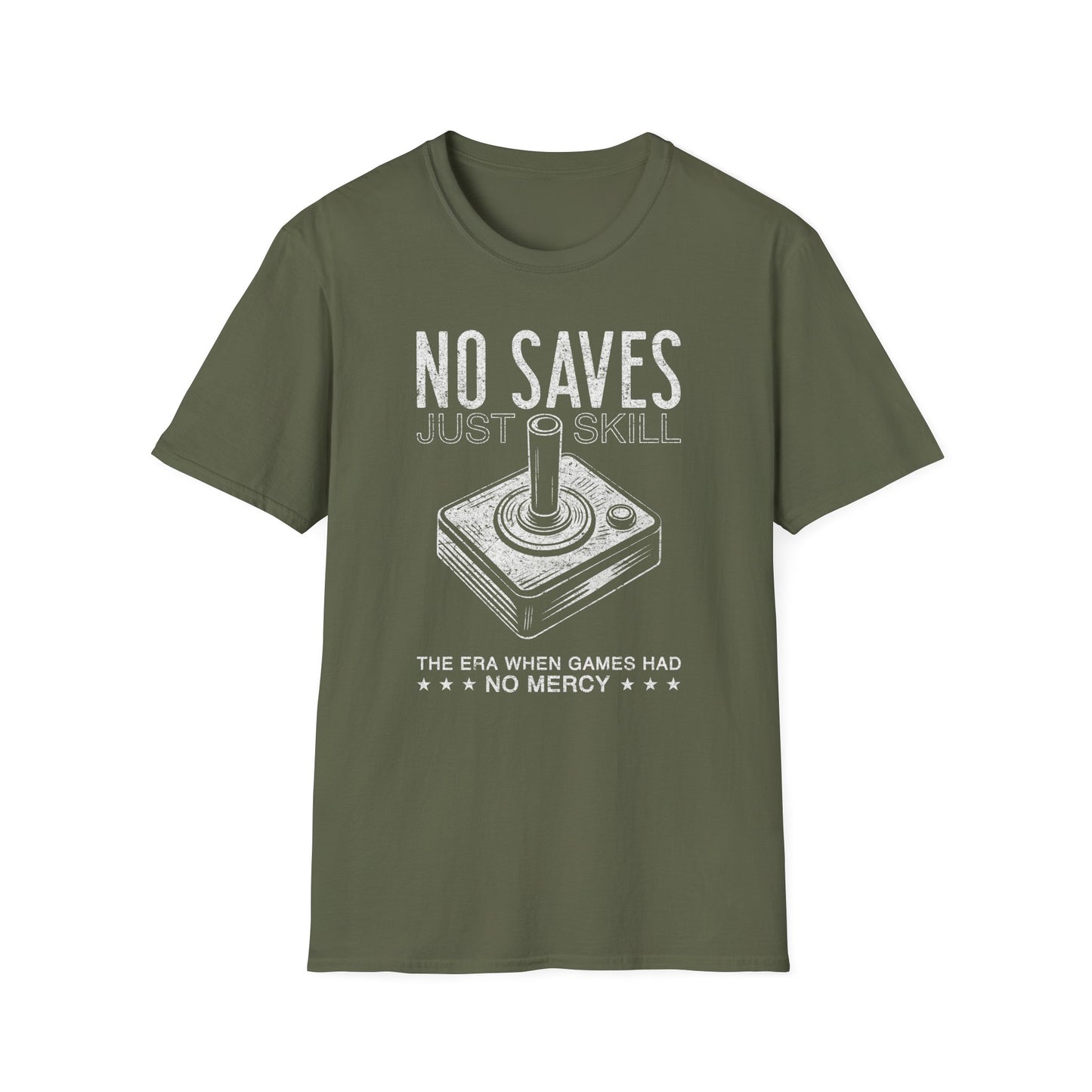 No Saves Just Skill Game Joystick Tee