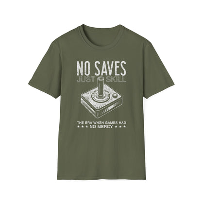 No Saves Just Skill Game Joystick Tee