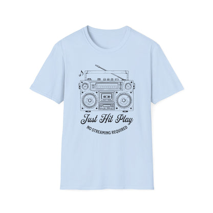Just Hit Play Boombox Tee