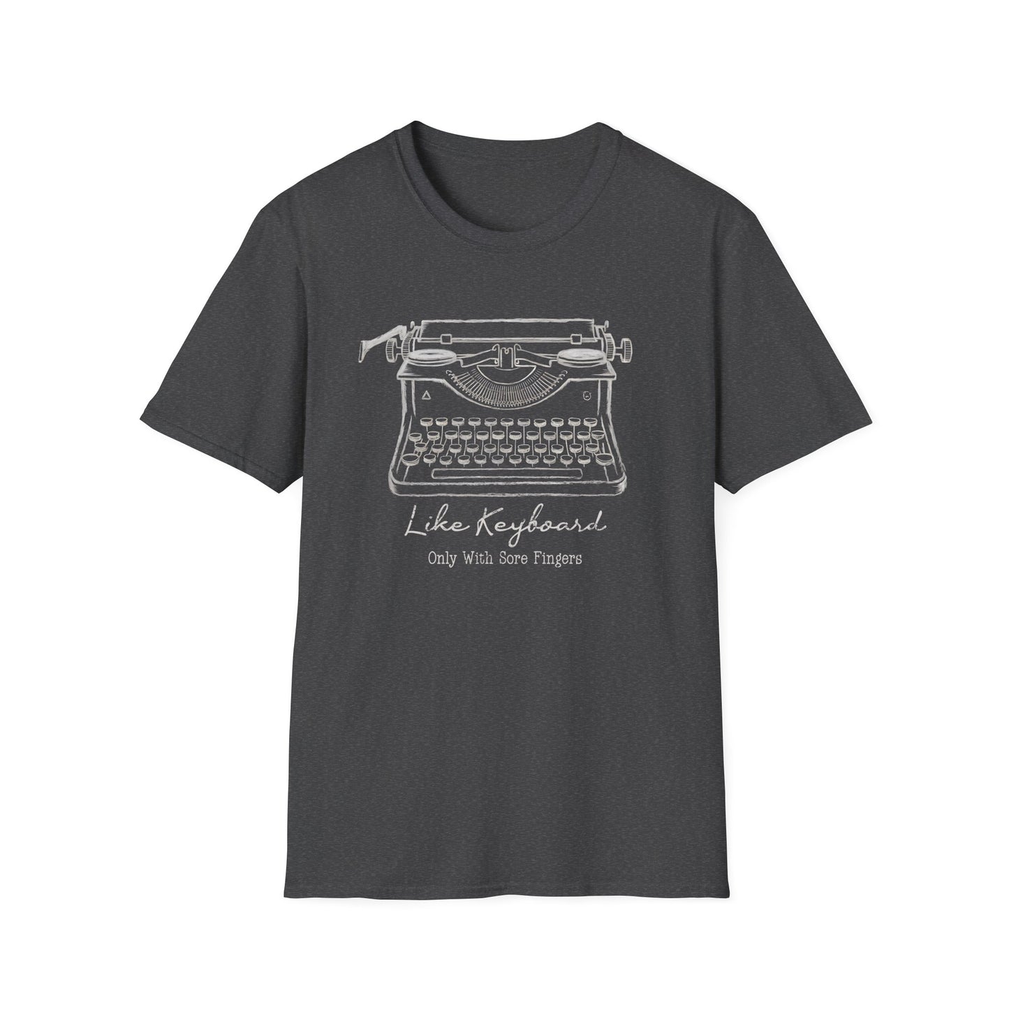 With Sore Fingers Typewriter Tee