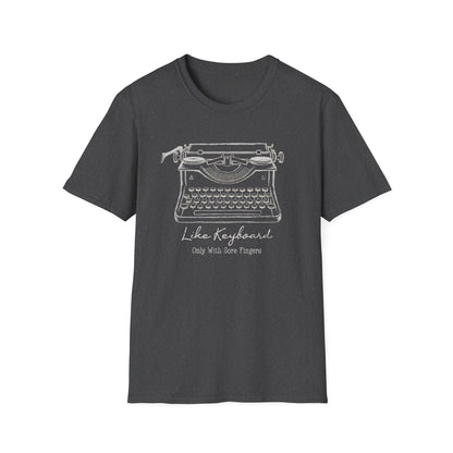 With Sore Fingers Typewriter Tee