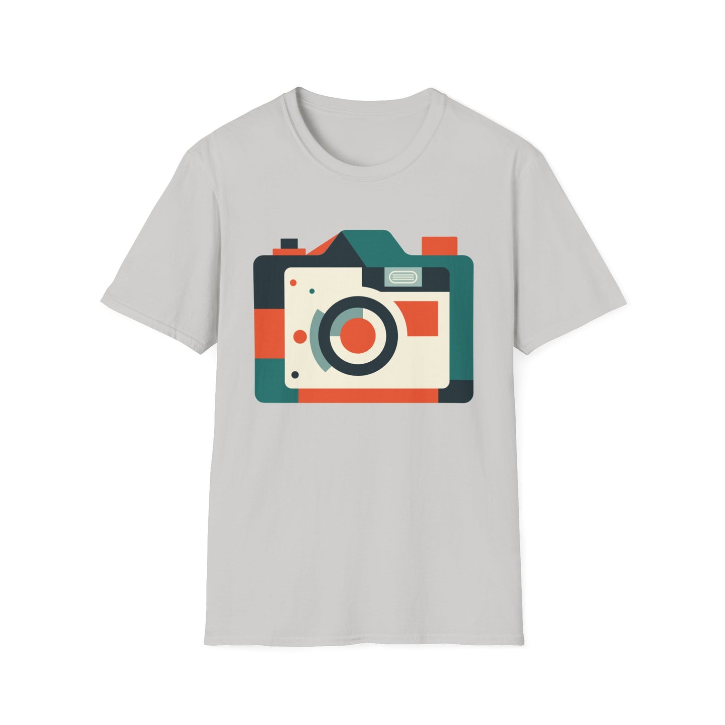Camera In Geometric Tee