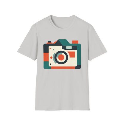 Camera In Geometric Tee