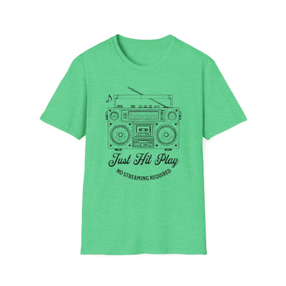 Just Hit Play Boombox Tee