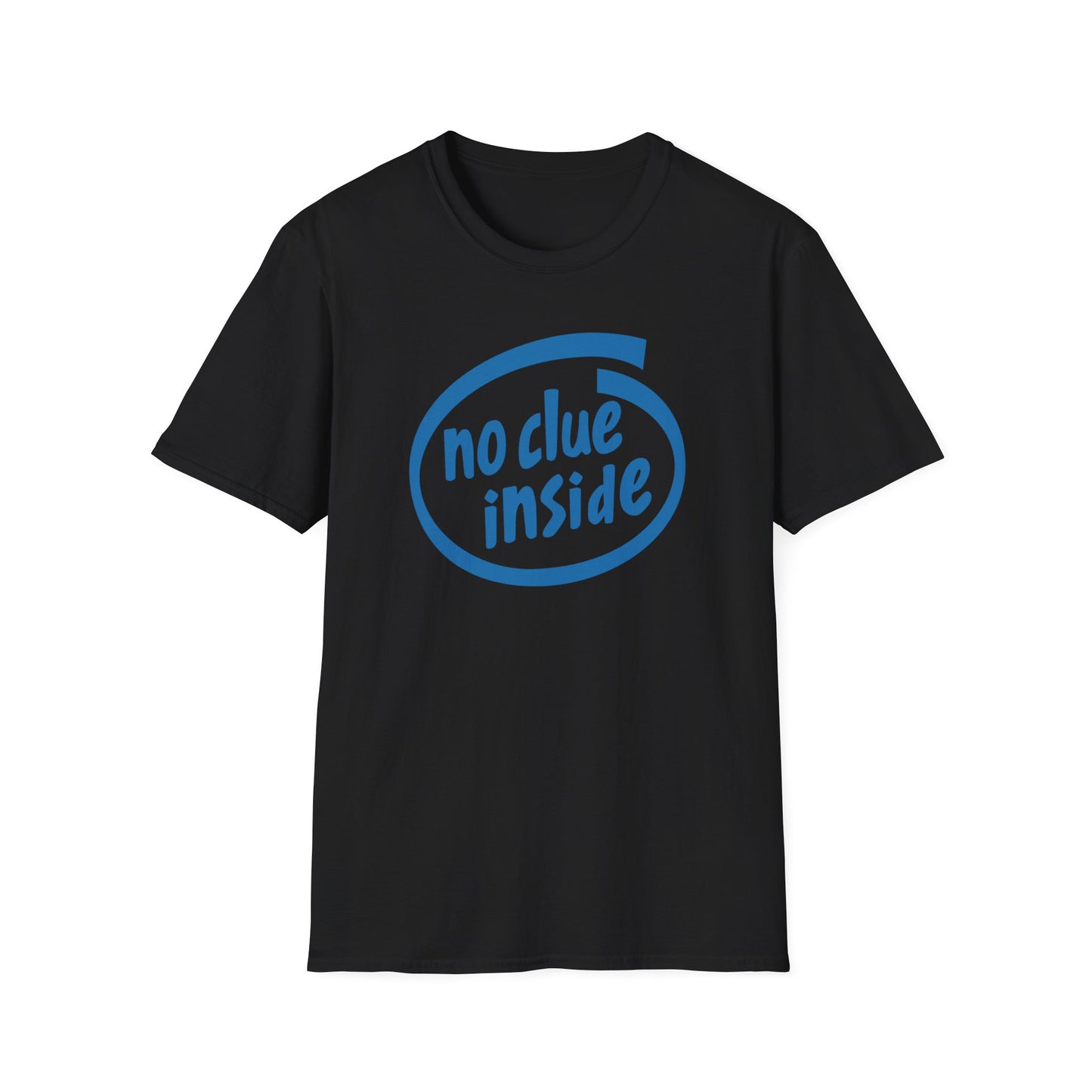 No Clue Inside Intel Parody Tee
