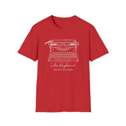 With Sore Fingers Typewriter Tee