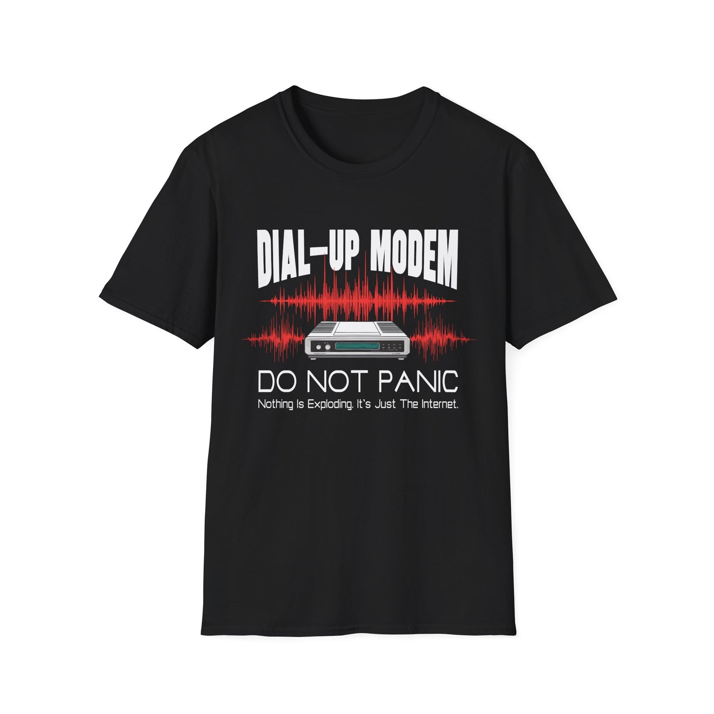 Do Not Panic Dial-up Modem Tee