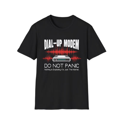 Do Not Panic Dial-up Modem Tee