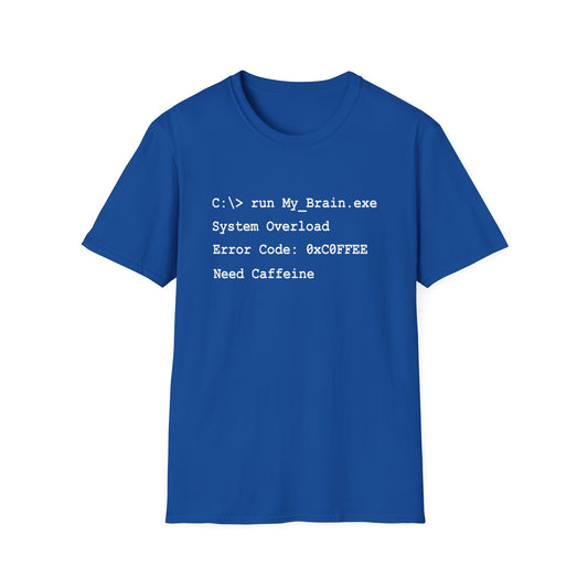 My Brain Overload Command Prompt Tee
