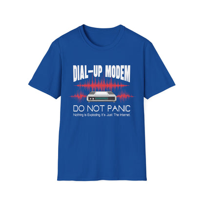 Do Not Panic Dial-up Modem Tee