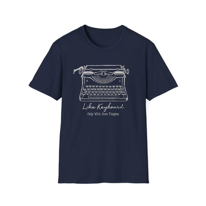 With Sore Fingers Typewriter Tee
