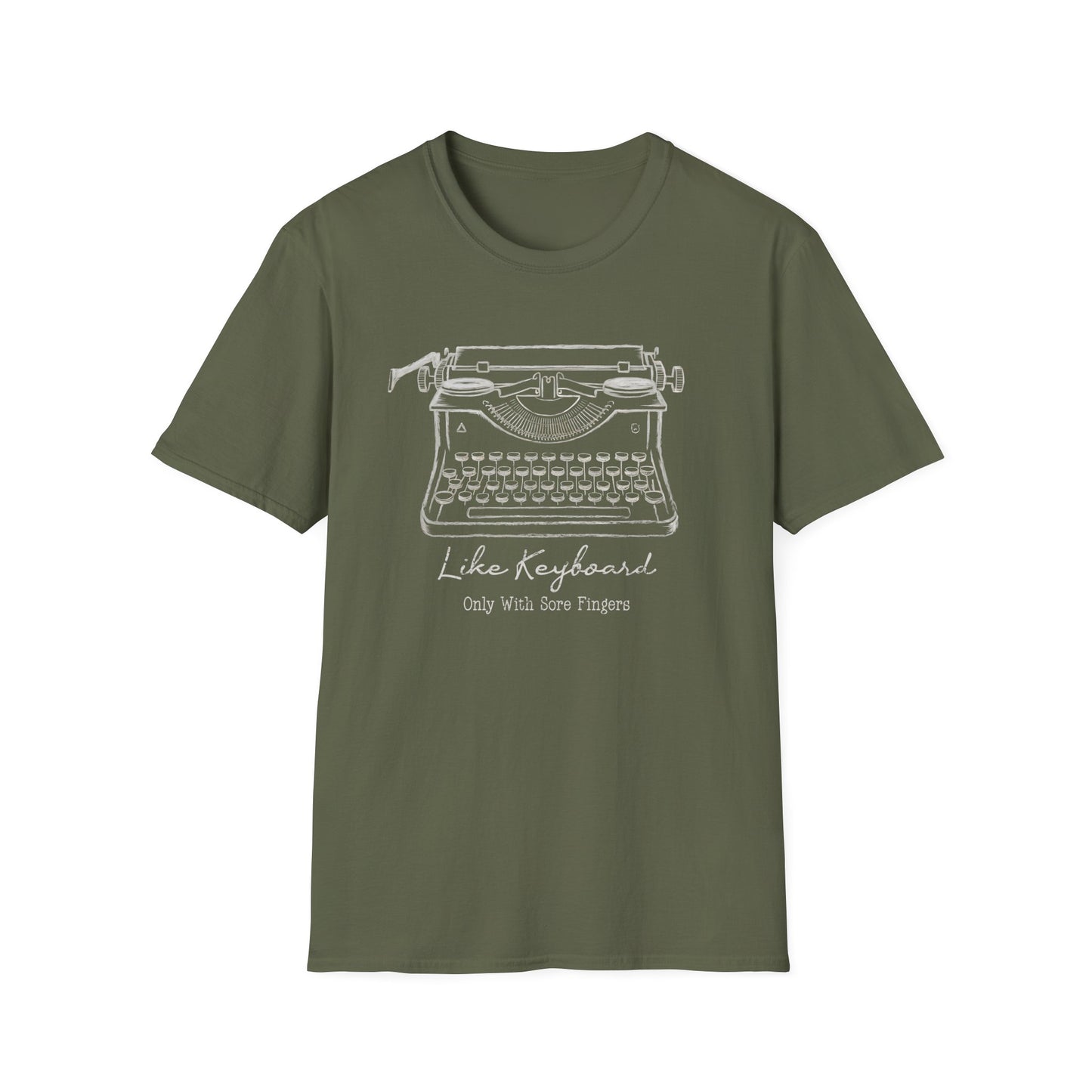 With Sore Fingers Typewriter Tee