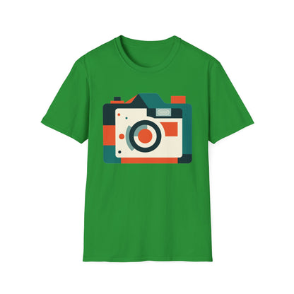 Camera In Geometric Tee