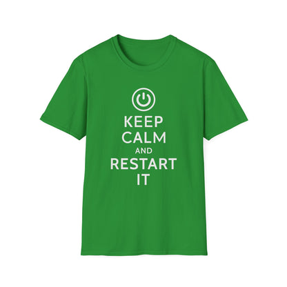 Keep Calm And Restart It Tee