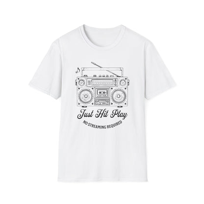 Just Hit Play Boombox Tee