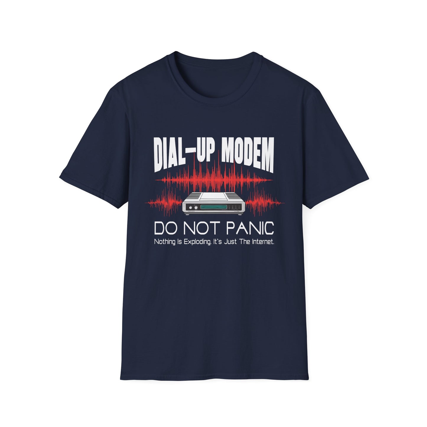 Do Not Panic Dial-up Modem Tee