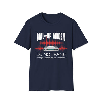 Do Not Panic Dial-up Modem Tee