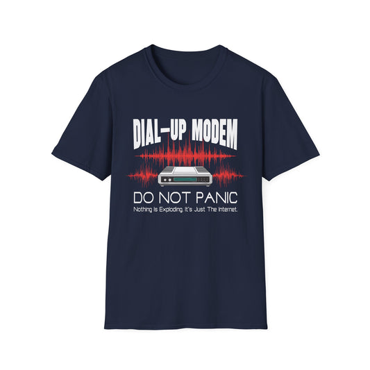Do Not Panic Dial-up Modem Tee