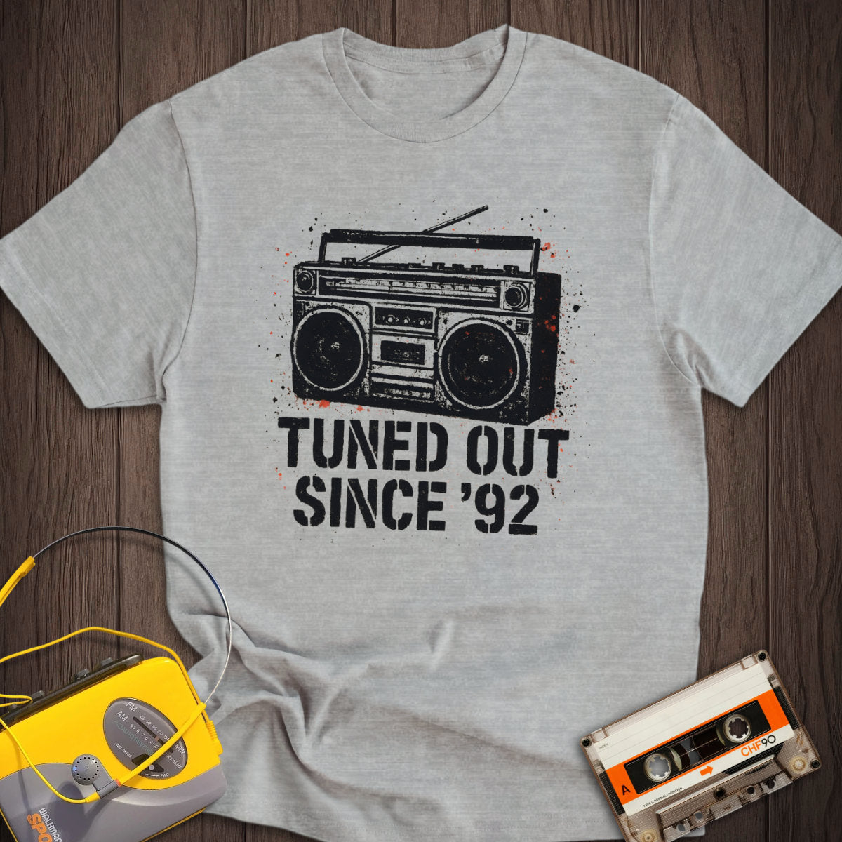 Tuned Out Since '92 Tee