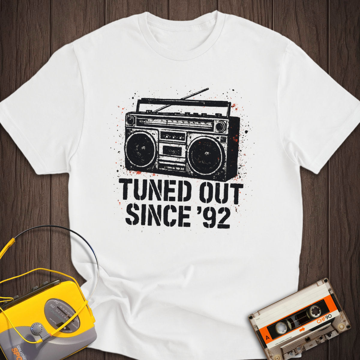 Tuned Out Since '92 Tee