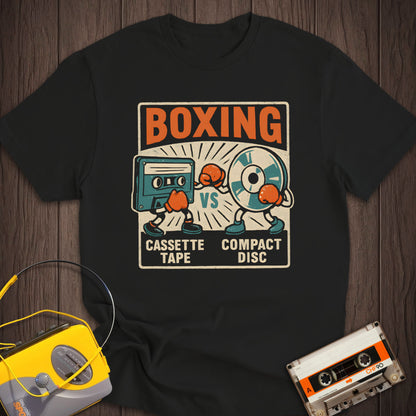 Cassette Tape vs Compact Disc Tee