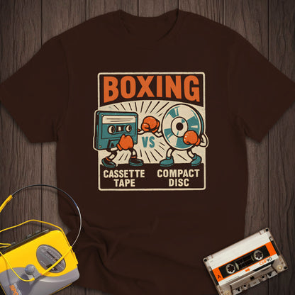 Cassette Tape vs Compact Disc Tee