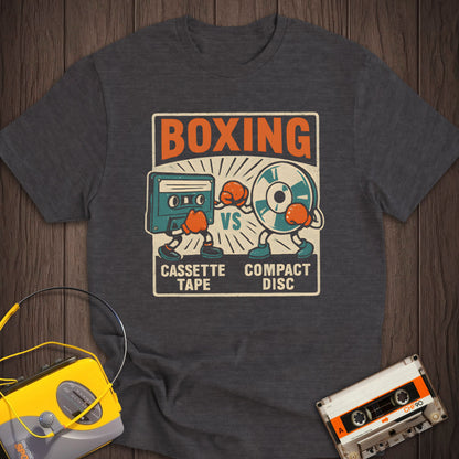 Cassette Tape vs Compact Disc Tee