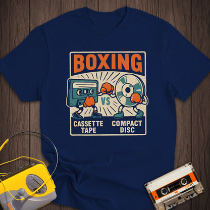 Cassette Tape vs Compact Disc Tee