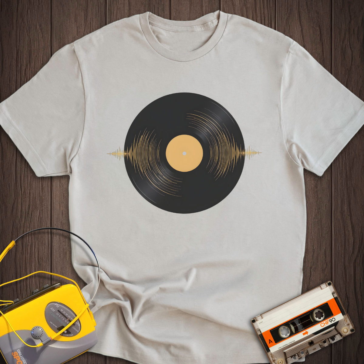 Vinyl Sound Wave Tee