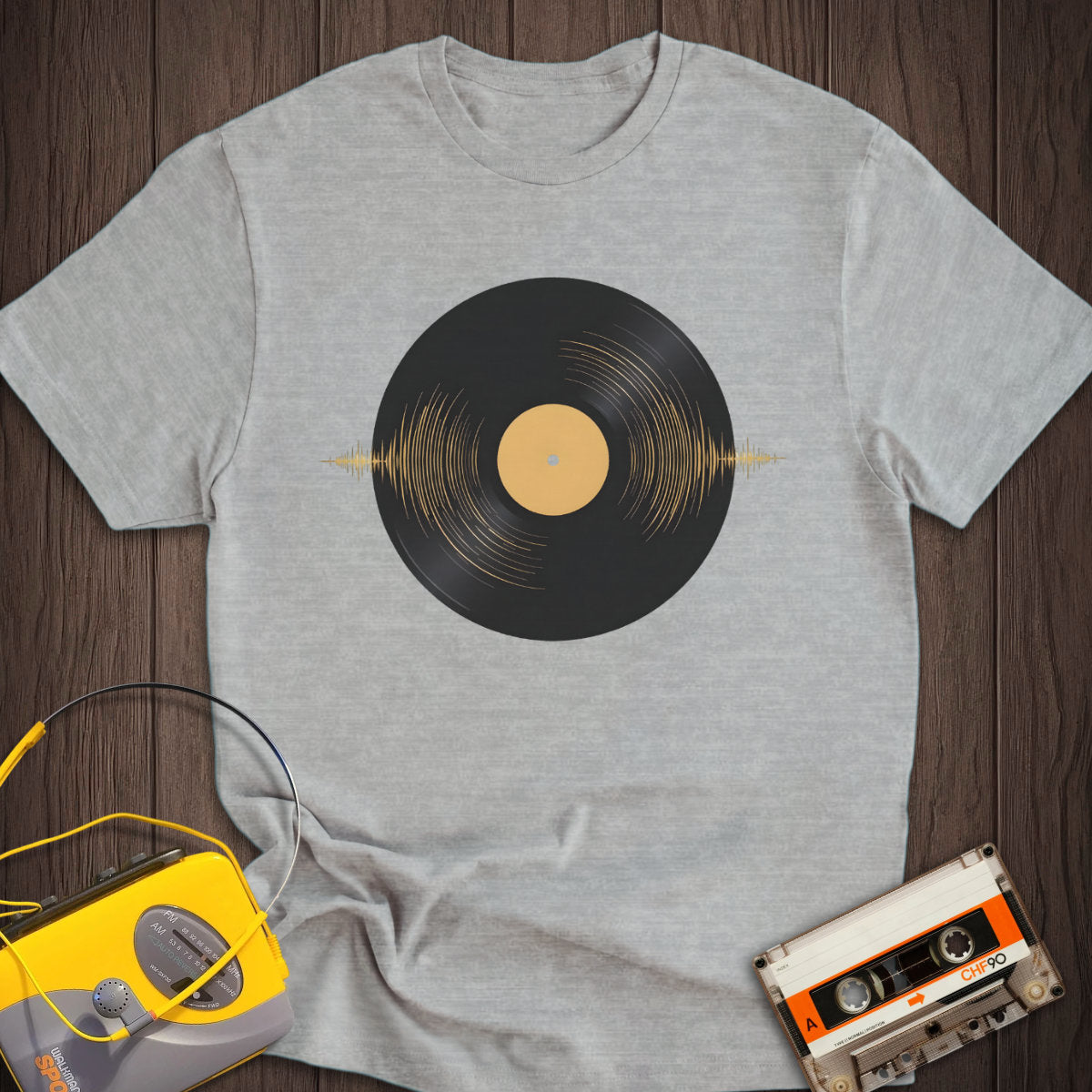Vinyl Sound Wave Tee