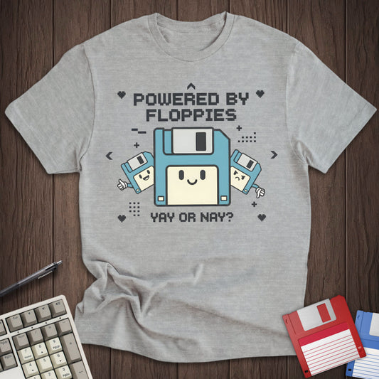 Powered By Floppies Tee