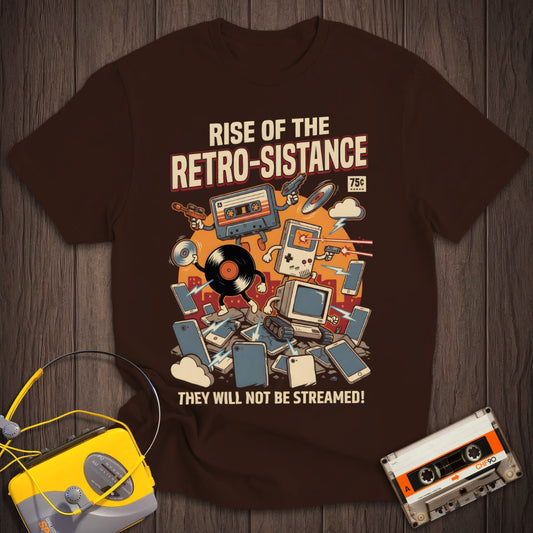 Rise of The Retro-sistance Comic Tee
