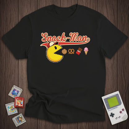 Snack-Man Retro Game Parody Tee