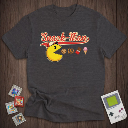 Snack-Man Retro Game Parody Tee