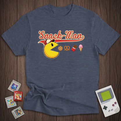 Snack-Man Retro Game Parody Tee